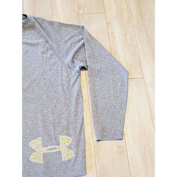 Under Armour Shirt Men's XL Gray ‎ Loose Fit Heatgear Athletic Top Gray Speckled - Picture 3 of 7